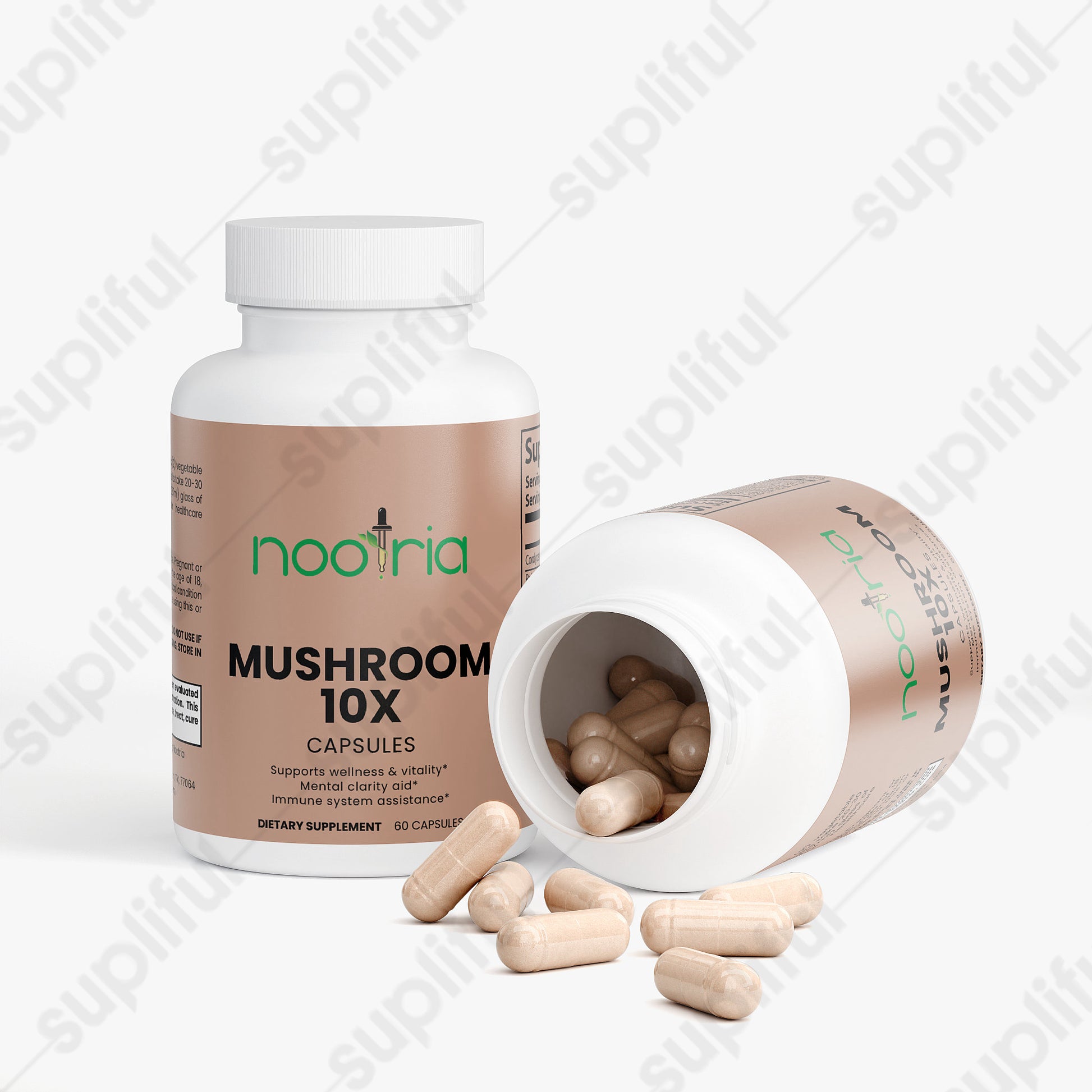10X Mushroom Complex Supplement, Brain & Immune Support